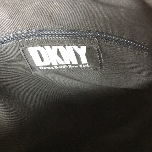 DKNY Leather Backpack  M Bronze Black vintage